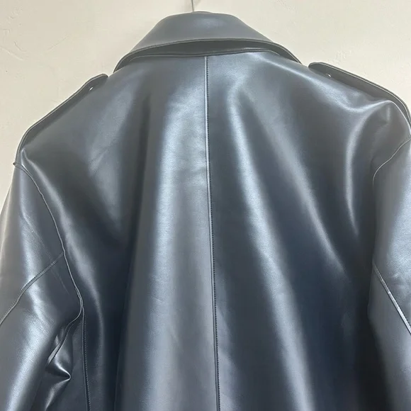 Free People We the Free Alexis Vegan Leather Jacket NWT - Picture 9 of 16